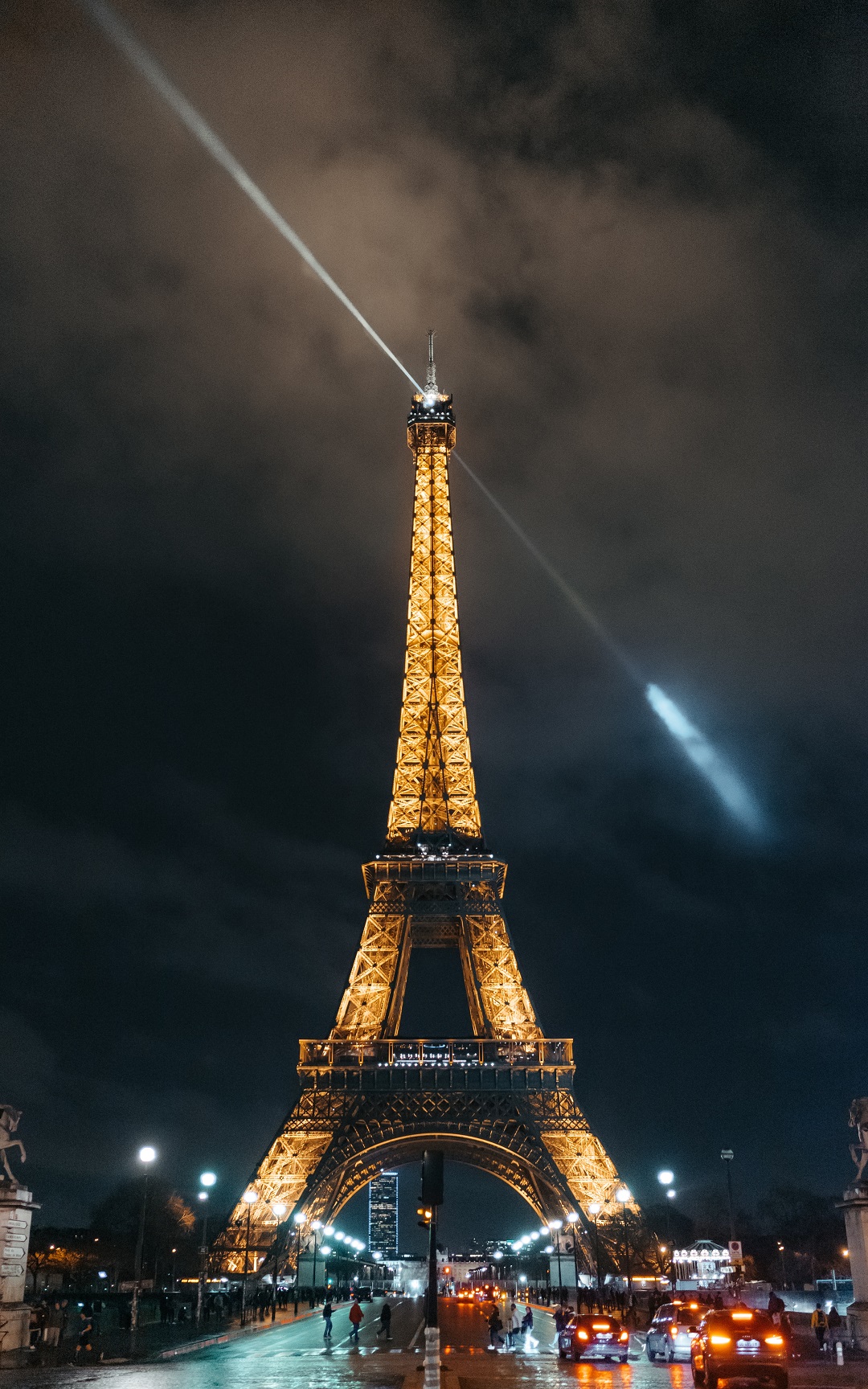 Eiffel tower during night